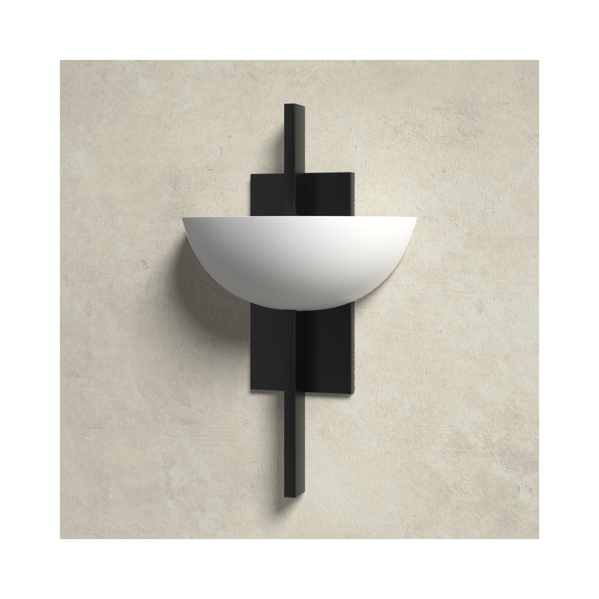 Chenery 1-Light Wall Sconce In Warm Brass, Black