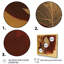 «Terra Cotta Chocolate Leaves VII», reproduction sur toile 3 pièces-1406686875-1406686876