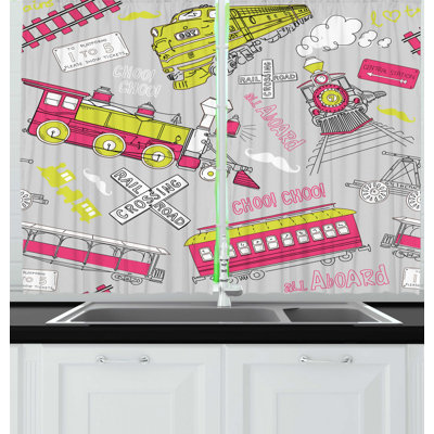 Ruffled Kitchen Curtain