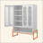 5.9" High Foot Shoe Cabinet - Double-Sided Mesh Doors, Movable Double-Layer Shelves, Hollow Base (Moisture-Proof, Shock-Resistant, Sweeping Robot Accessible) for Living Room, 1 Cabinet Only-2145370802