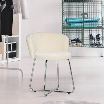 Kylen Steel Vanity Stool by Willa Arlo Interiors