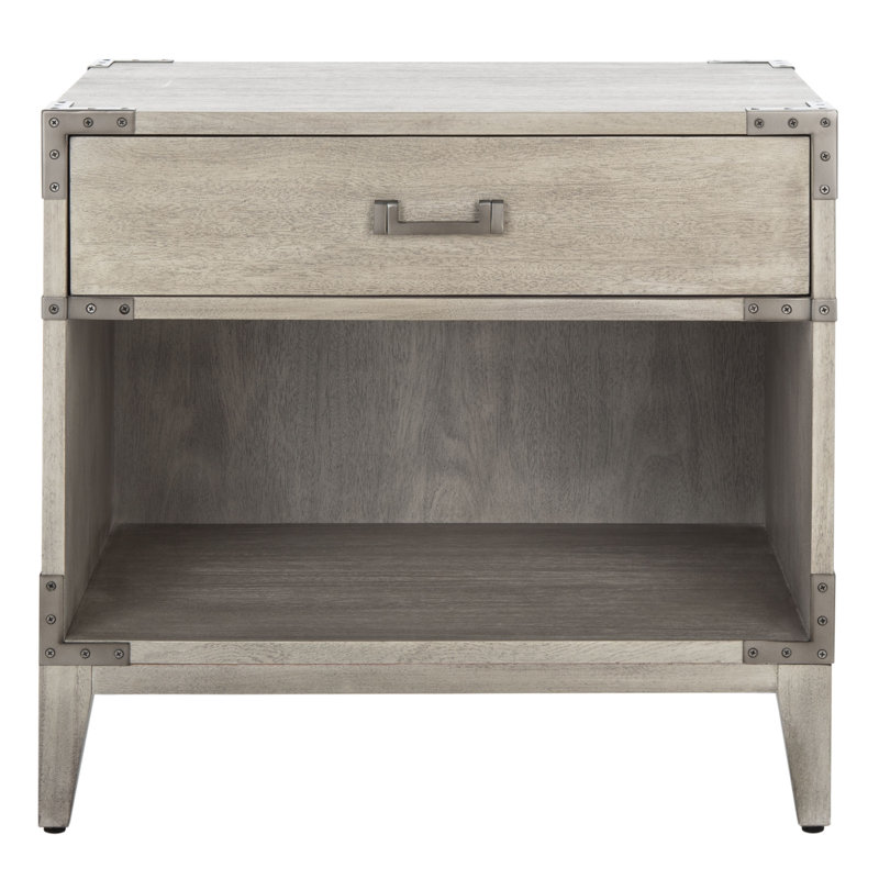 Table de chevet à 1 tiroir, Beige