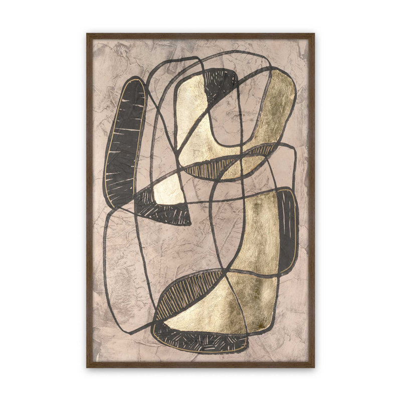 «Interaction II» par June Erica Vess, reproduction d'art sur toile, H 48 po x l 36 po, Brun