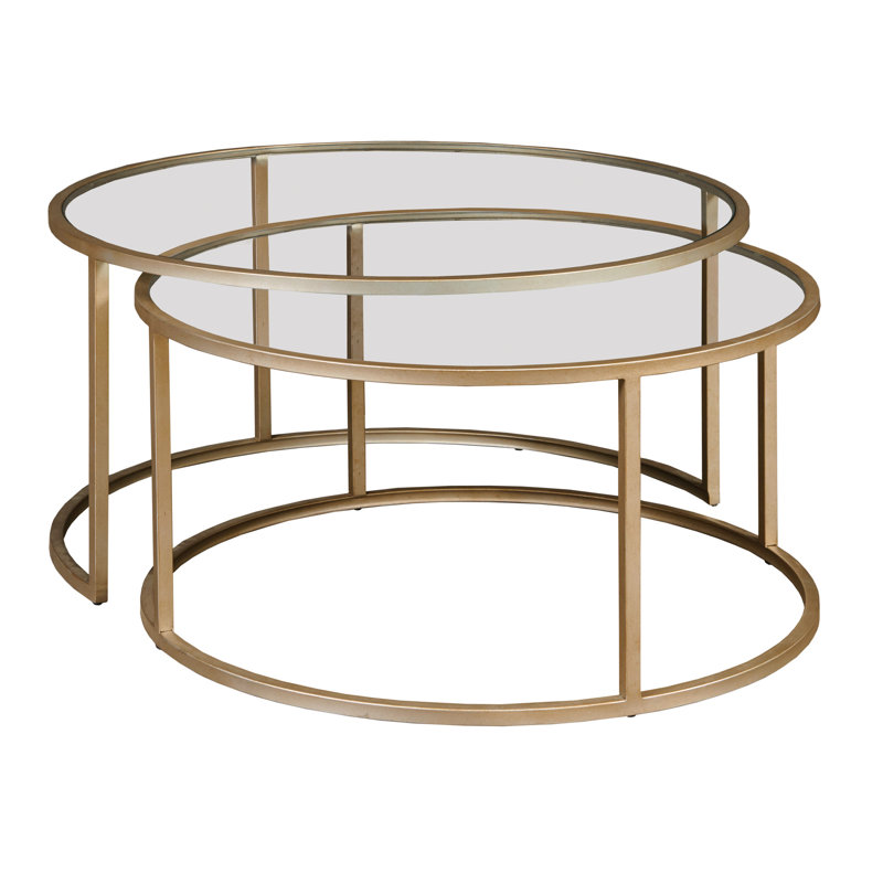 ABSTRACT NESTING COFFEE TABLE SET