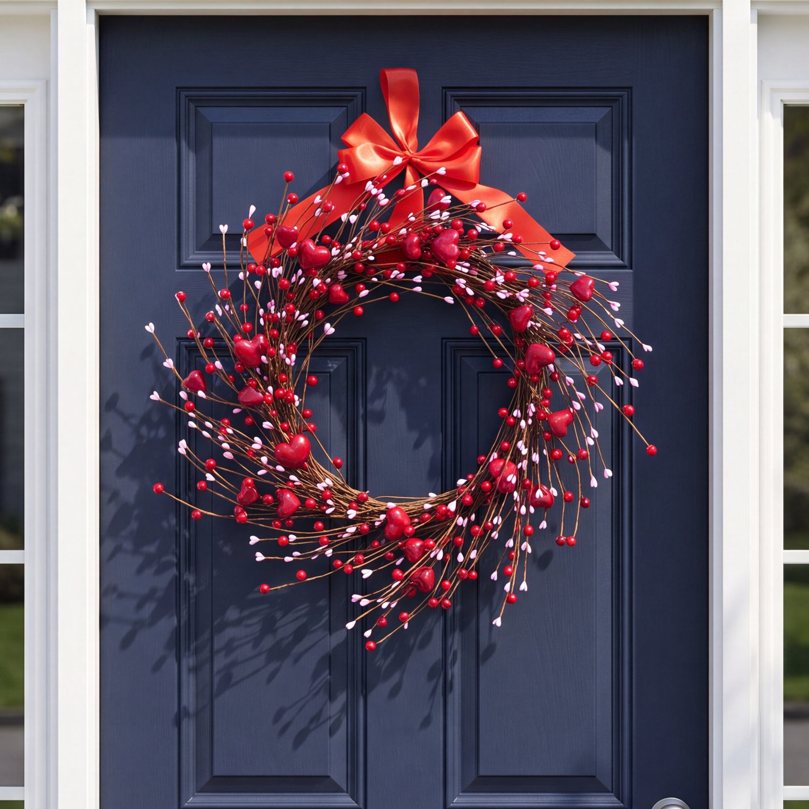 Red 20" Valentine's Day Wreath