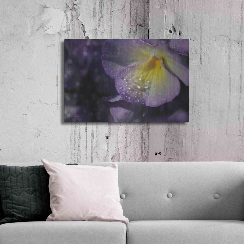 Pensée mauve par Lori Deiter, H 16 po x l 24 po