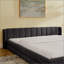 Cadre de lit rembourré avec tissu épais, cadre de lit rembourré confortable, tissu chenille, avec tête de lit et cadre de lit uni-894437609