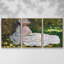 Monet - 3 pièces, reproduction encadrée sur toile-1723861097-1723861098
