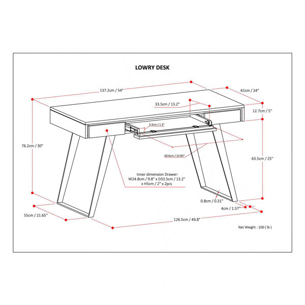 Dimensions du produit