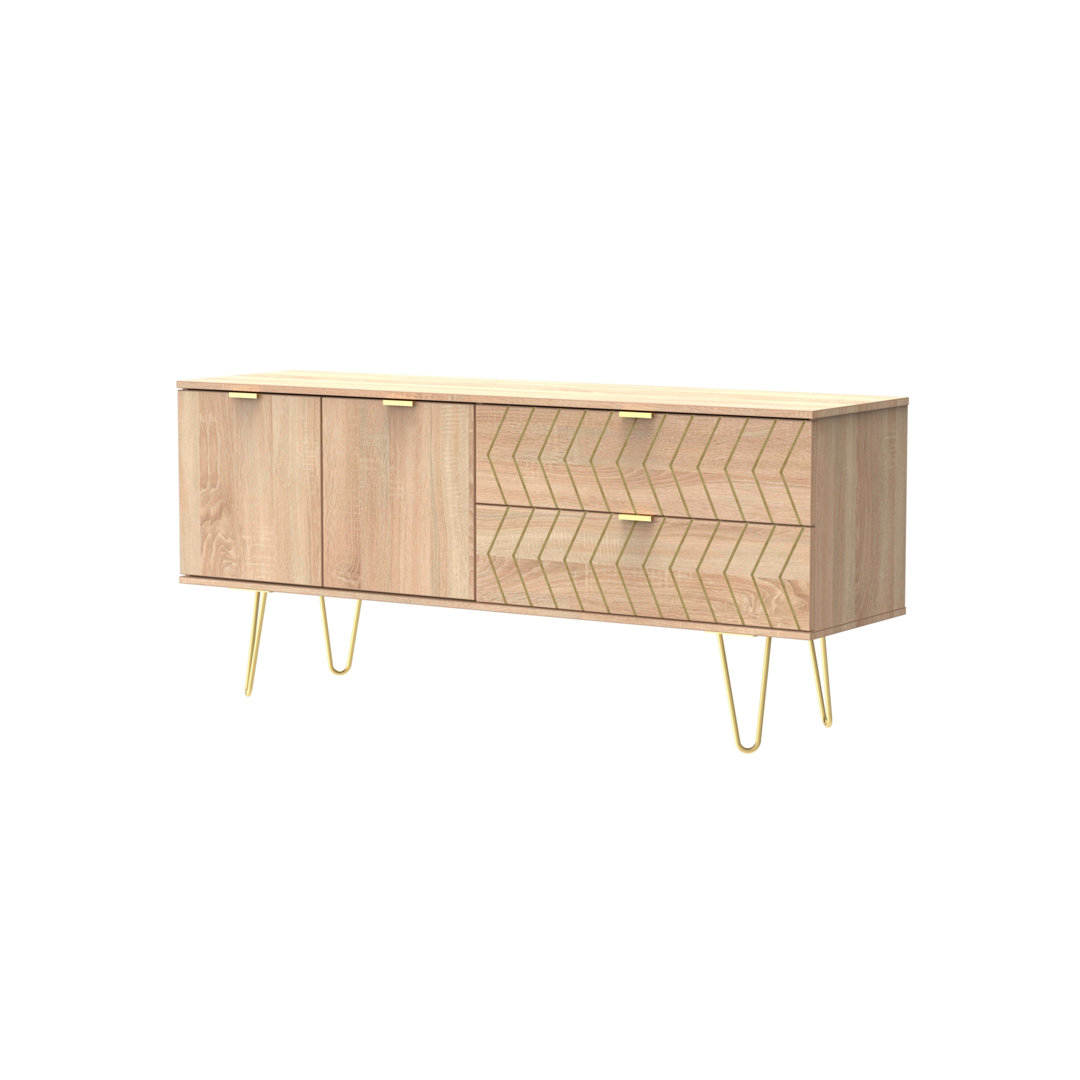 Fully Assembled Payette 76 Cm Wide 2 Drawer Sideboard