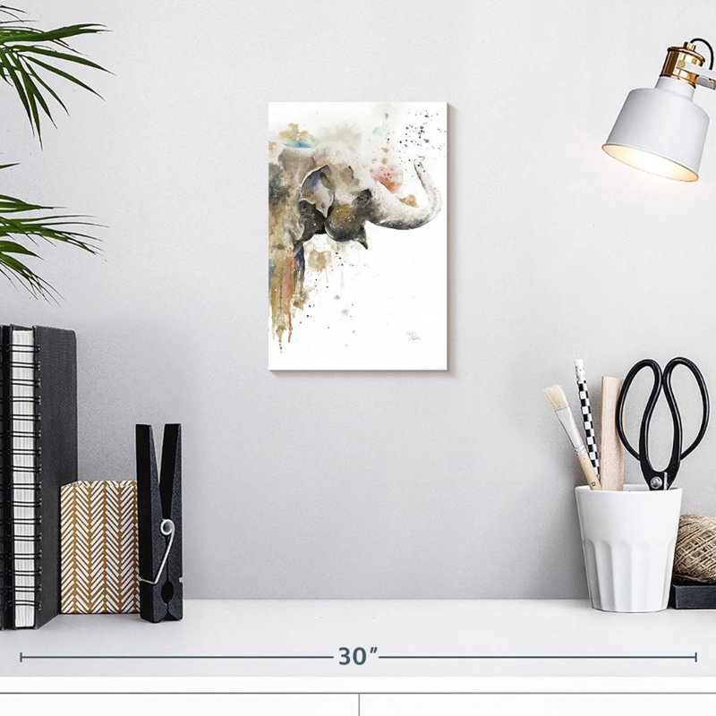 Brampt Water Elephant, 12" H x 8" W