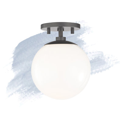 Plafonnier semi-encastré 1 lumière 7 po Luna