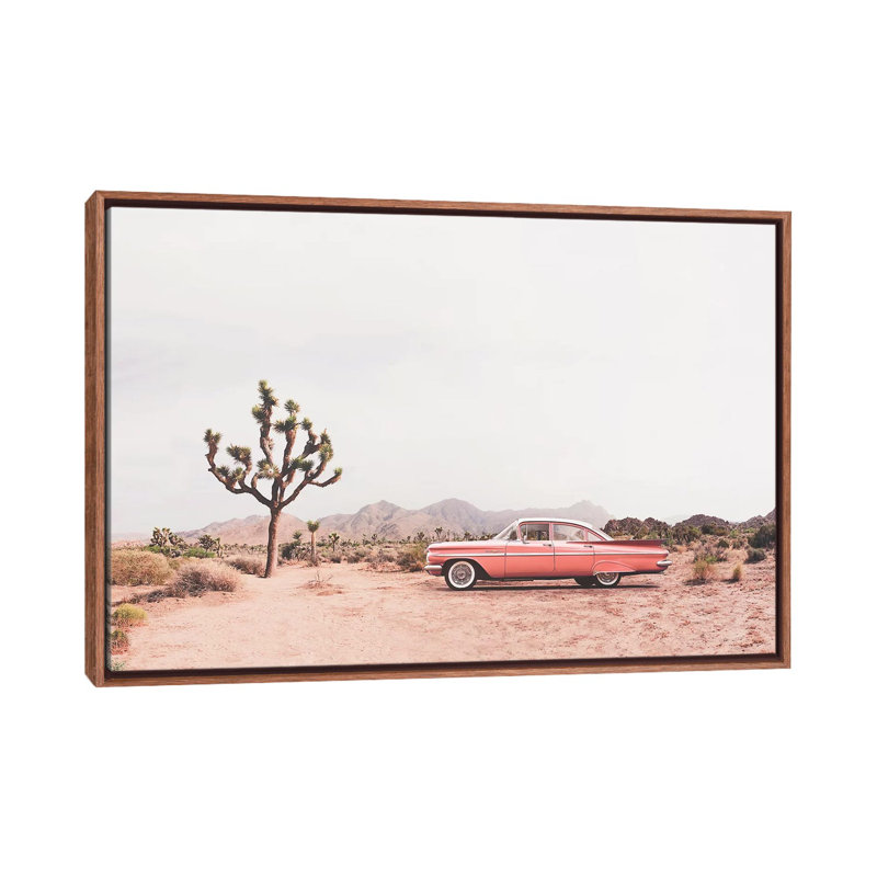 «In the Desert», photographie, H 18 po x l 26 po x P 1,5 po, Toile avec cadre en bois classique