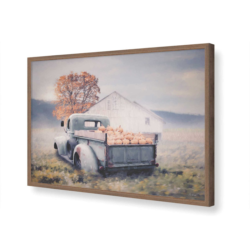 «Pumpkin Patch Picks I» par Lori Deiter, reproduction d'art, L 24 po x H 18 po, Brun, Impression encadrée