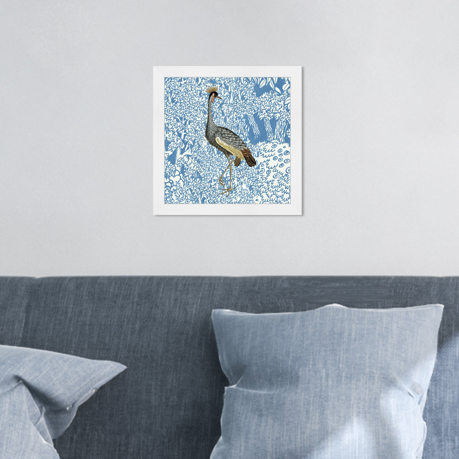Bird Pose 2 by Oliver Gal, White, 14" H x 14" W x 0.5" D