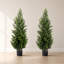 Ensemble de 2 plantes artificielles réalistes avec feuillage authentique, résistantes aux UV, pour l'intérieur et l'extérieur (salon, bureau, terrasse), 120 cm (47,28 pouces).-918159767