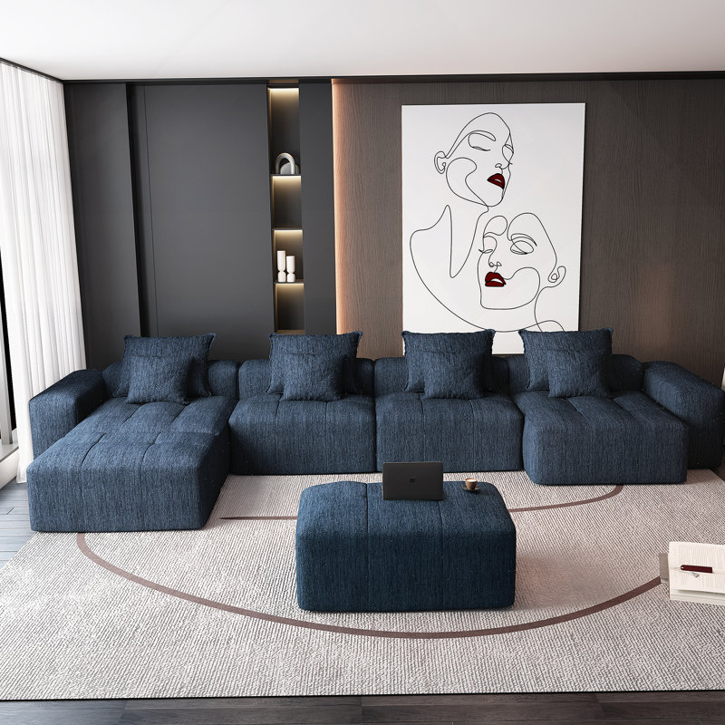 Canapé modulaire surdimensionné Modern, Bleu