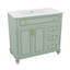 Meuble-lavabo de 36 pouces avec lavabo, armoire de salle de bain avec tiroir rabattable, 3 tiroirs et 2 portes