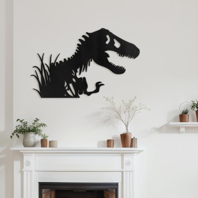 Décoration murale en métal, H 20 po x l 30 po x P 0,05 po, Noir