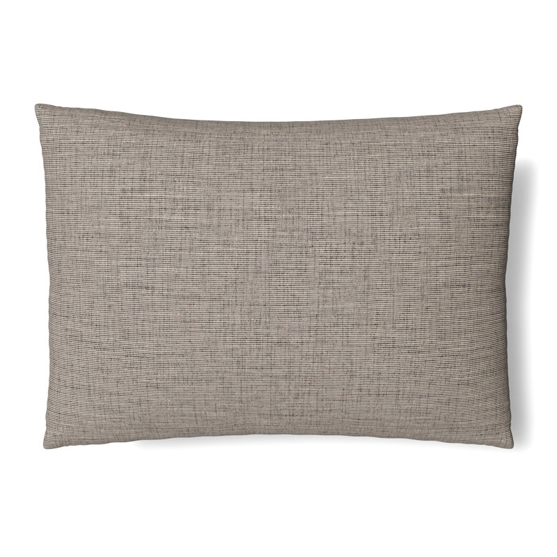 Isla Lumbar Throw Pillow, 20"H x 36"W, Granite