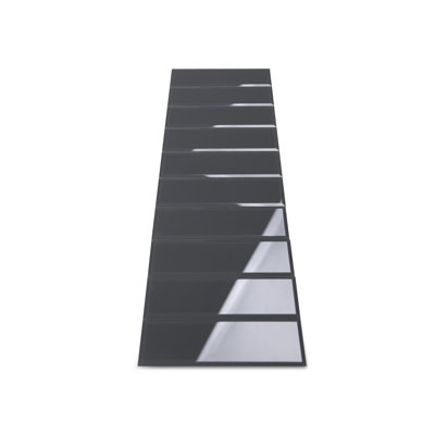 3" X 10" Beveled Glass Subway Tile