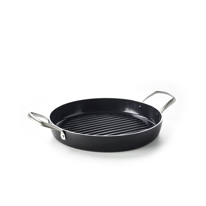 GreenPan Essentials Aluminium Non-Stick 28cm Round Griddle Pan