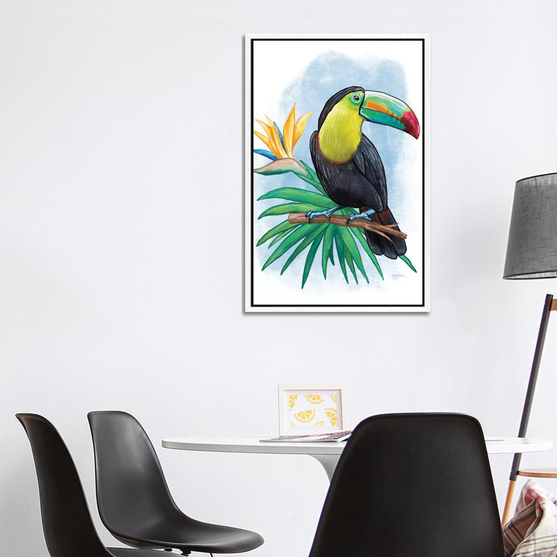 Tropical Flair IV 1 Piece Wall Art on Canvas, 101.6 cm H x 66.04 cm W, White Framed