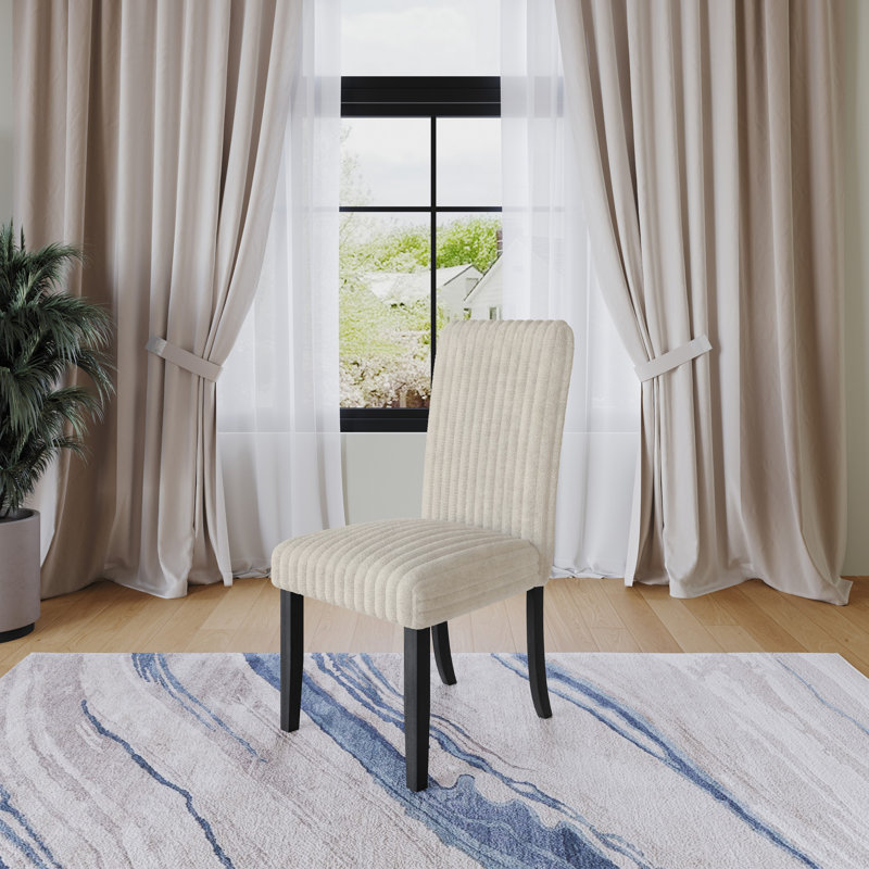 Chaise de salle à manger Guymon, Beige clair