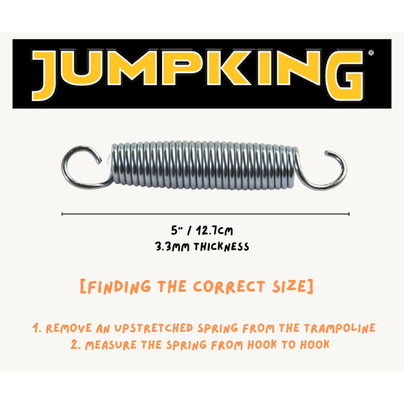 Set of 20 Galvanized Steel Trampoline Springs