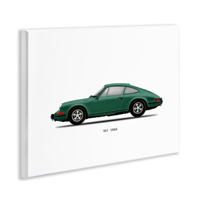 Modèle de plaque murale verte de voiture rétro, design par Mark Rogan