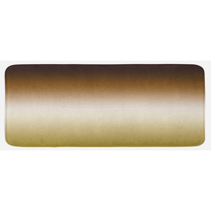 Tapis de cuisine, Bleu/brun