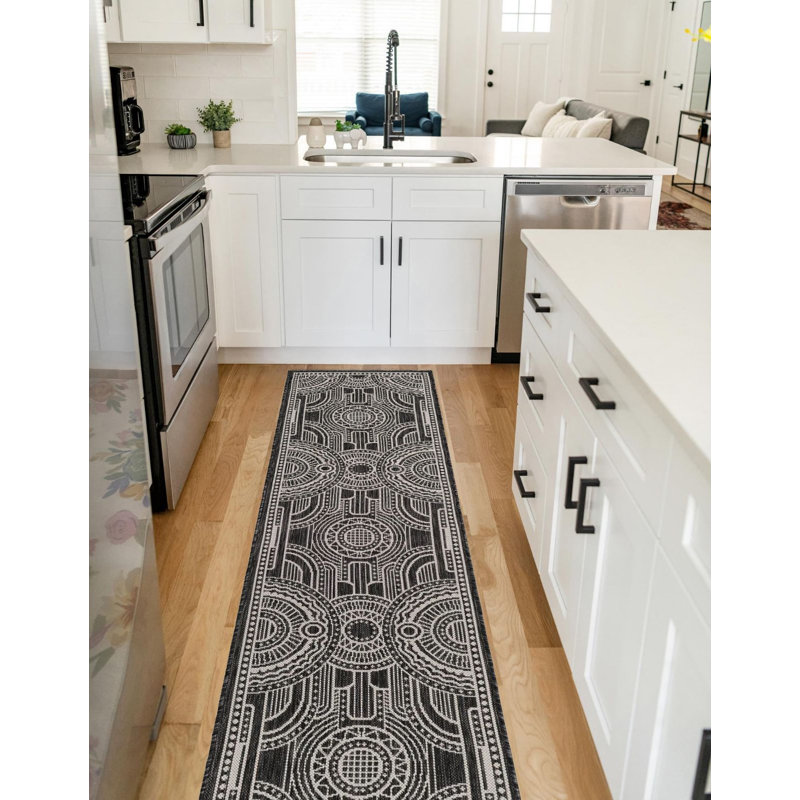 Tapis de couloir noir Aucun, Tapis de couloir 2 pi x 8 pi