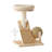 Minimalist Solid Wood & Sisal Cat Tree for Home Use