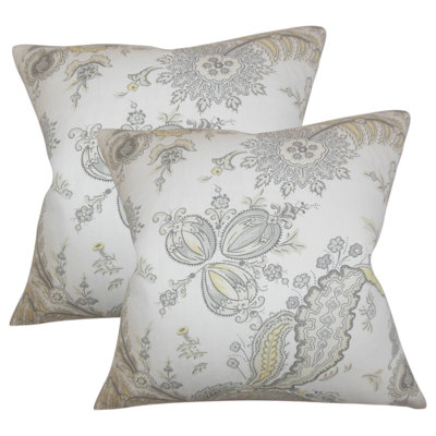  Coussin en coton Floral
