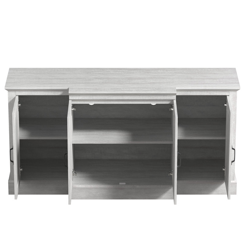 Weddel Baisilico 2 Piece Living Room Table Set, Dusty Gray Oak