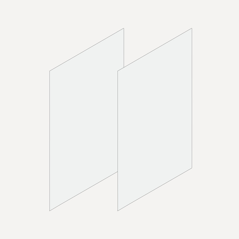 Cartesian Vanity 24"W, Matte White, Lyra