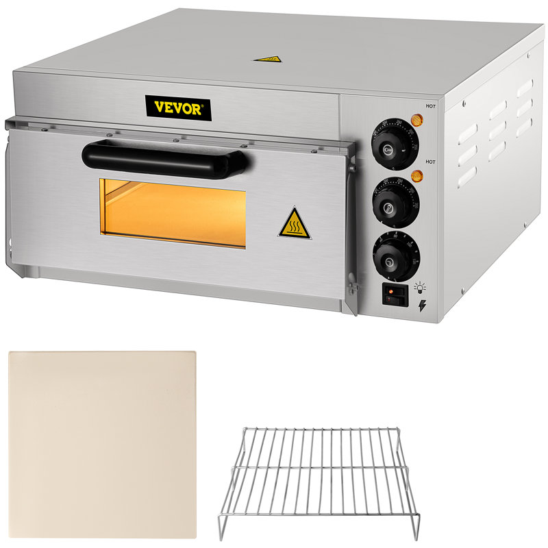 VEVOR Stainless Steel Electric Commercial Countertop Pizza Oven