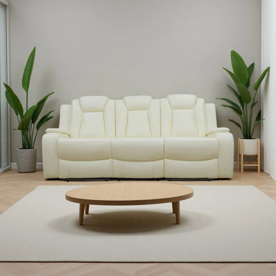 Breathing Leather Recliner Sofa