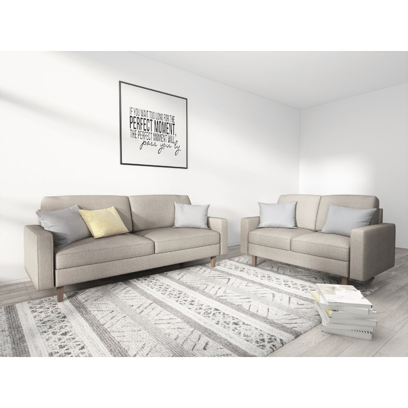 Ensemble de salon standard 2 pièces Gilbertsville, Beige