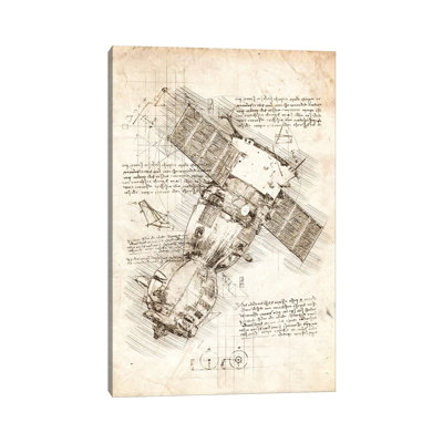«Soyuz Spacecraft» par Cornell, impression sur toile tendue