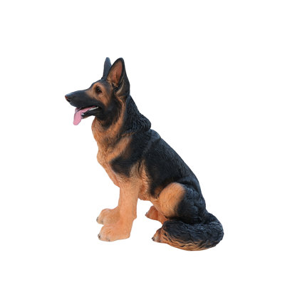 Lifelike German Shepherd Dog Statue