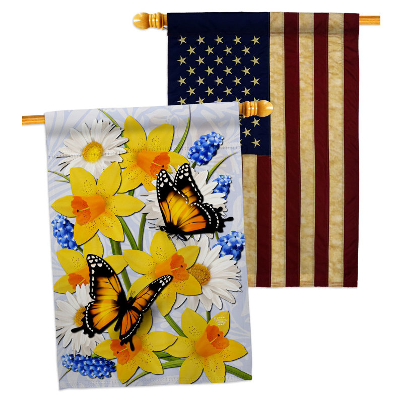 Double Sided 18.5'' H x 13'' W Polyester Animal Garden Flag
