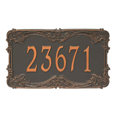 Signature Series 1-Line Wall Address Plaque