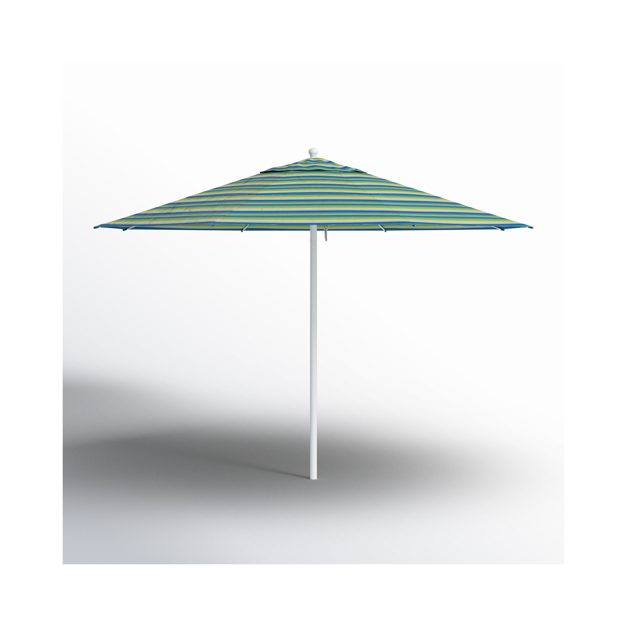 Kalona 11' Market Sunbrella® Umbrella, Seville Seaside Stripe Sunbrella®