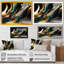 «Green and Gold Agate II», art abstrait sur toile transitionnel-86493188-119182705-86493190
