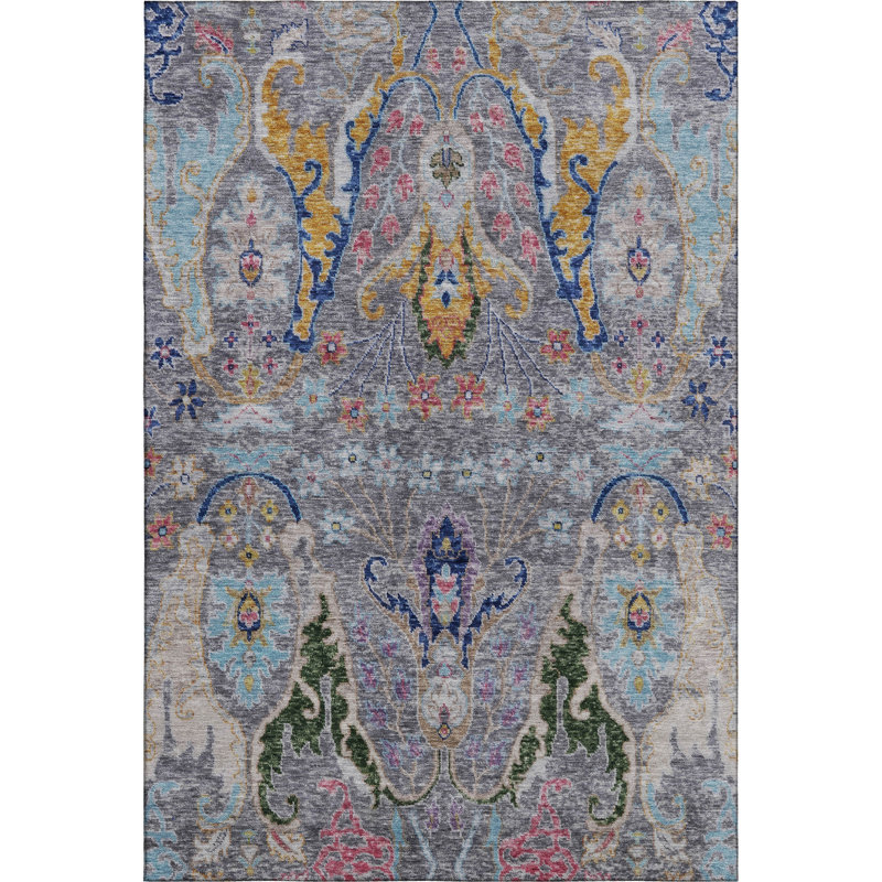 Premium Machine Washable Mayfield AMF1932 Modern Rug, Rectangle 5' x 7'6"