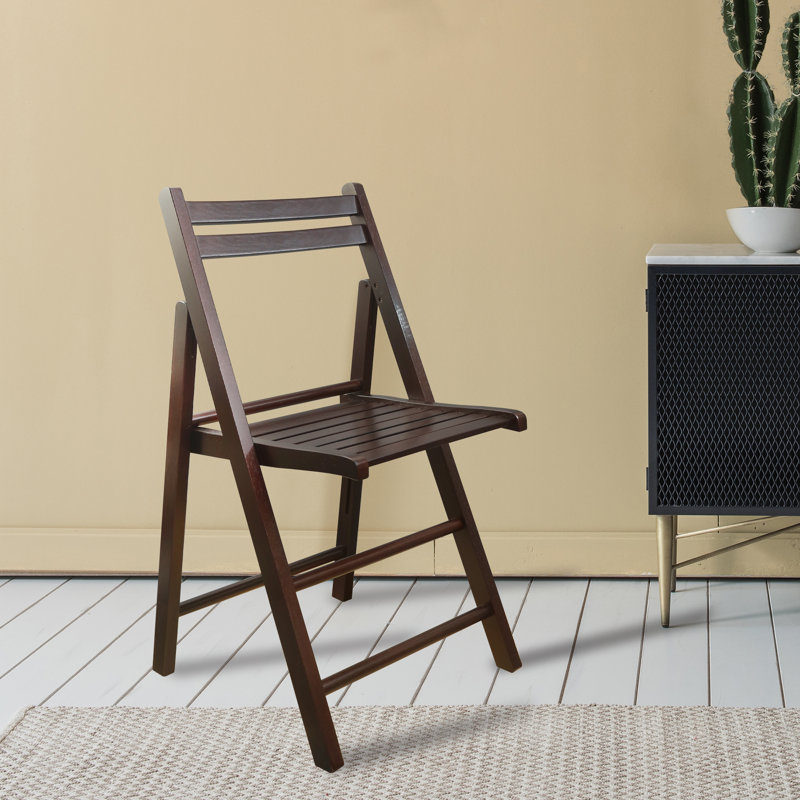 Ensemble de chaises pliantes Donnis, Espresso