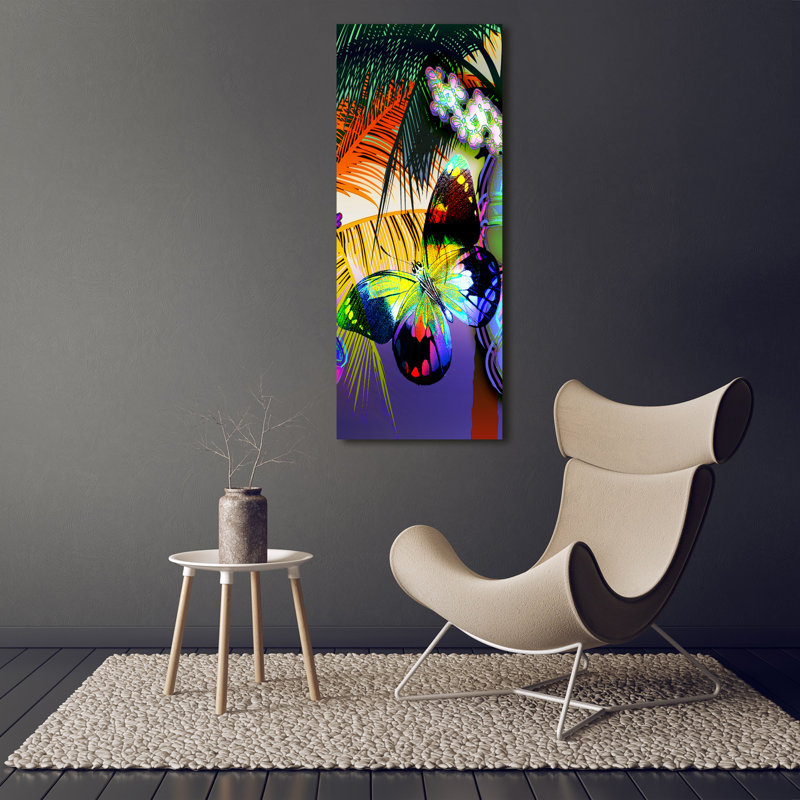Colourful Flowers - Wrapped Canvas Print