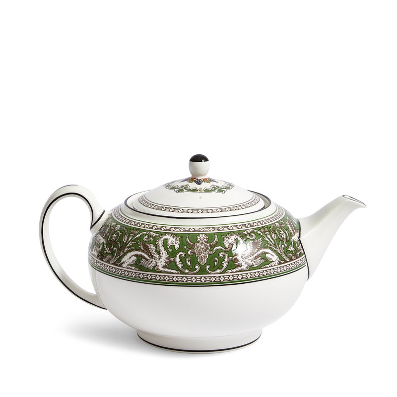 Florentine Colours Teapot 27floz, Green
