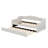 Twin XL Upholstered Daybed With Trundle & LED Belt, Linen Tufted Day Bed For Living Room, Bedroom-524686259